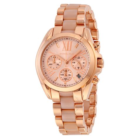 michael kors bradshaw chronograph bracelet watch rose gold|Michael Kors Watch bradshaw smartwatch.